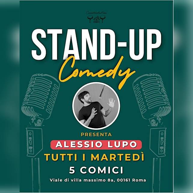 Stand up comedy all'aperto a casetta dei pini (Piazza Bologna)