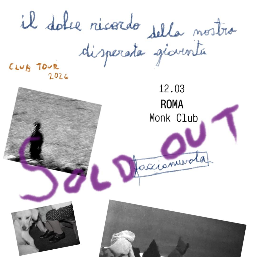 FACCIANUVOLA - Disperata gioventù club tour 2026