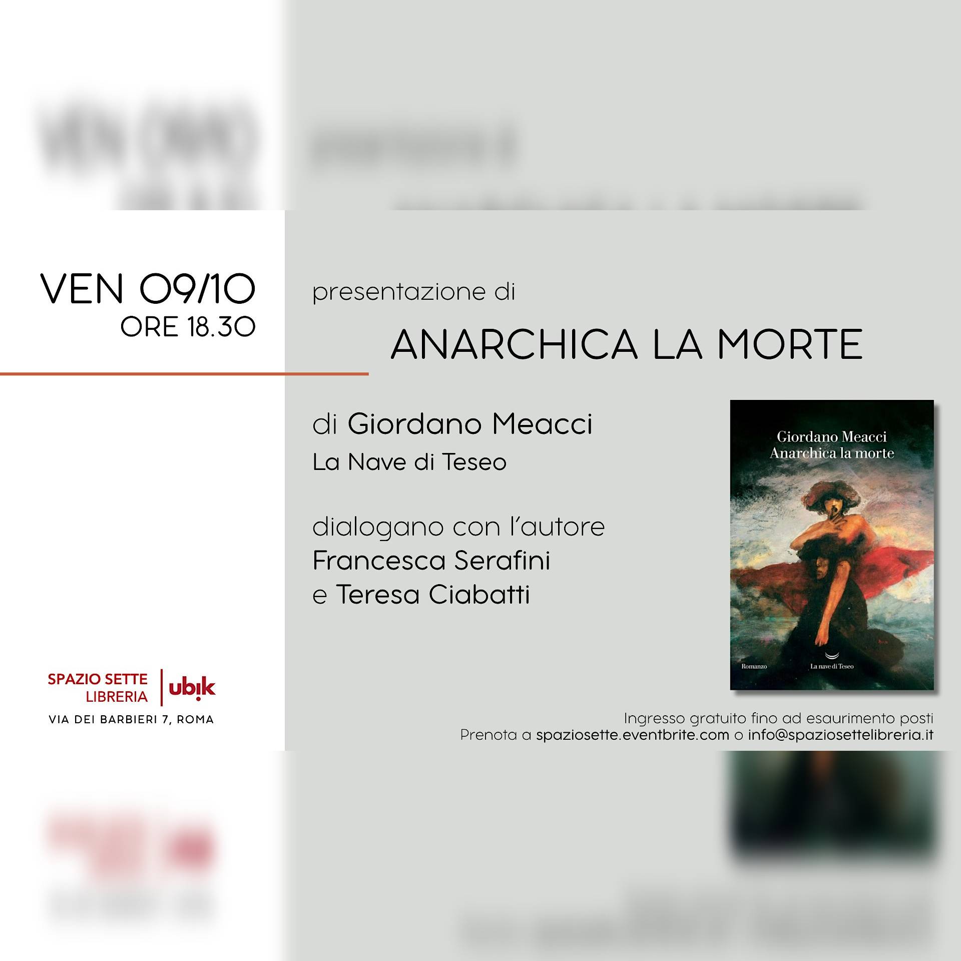 Presentazione di "Anarchica la morte"