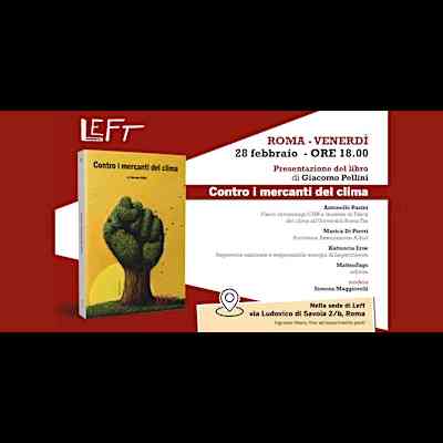 Contro i mercanti del clima - Presentazione del libro di Giacomo Pellini
