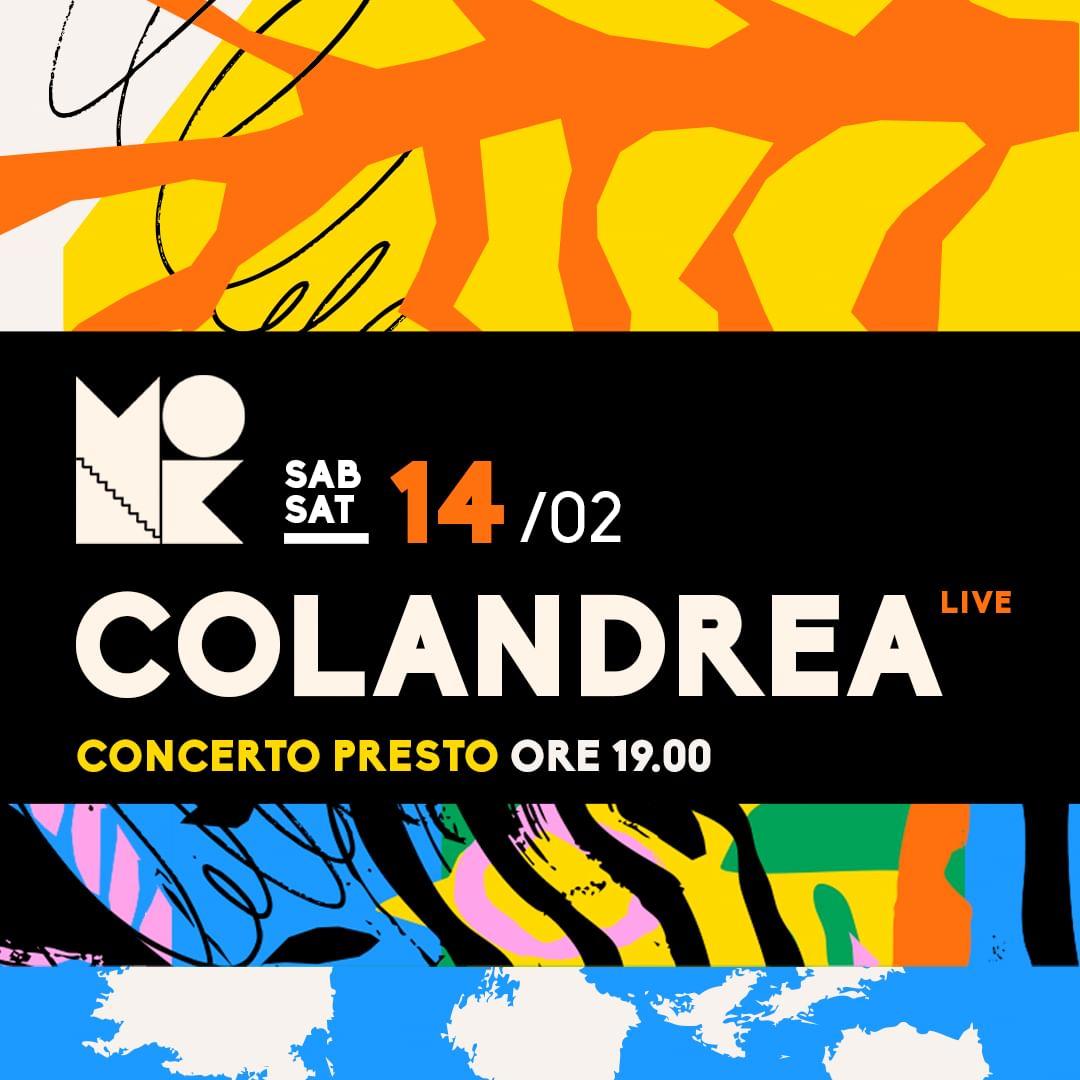 COLANDREA # CONCERTO PRESTO ORE 19.00
