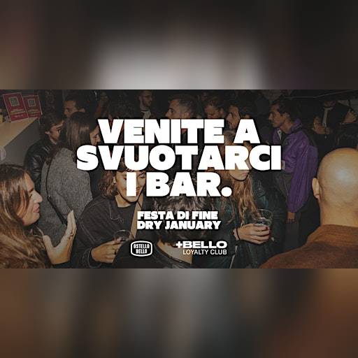 FESTA DI FINE DRY JANUARY • Ostello Bello Roma Colosseo