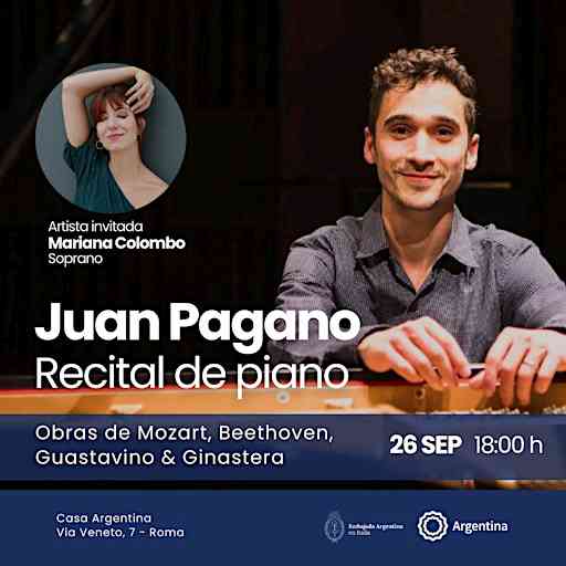 Concerto per pianoforte a Casa Argentina