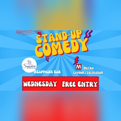Free Comedy Show in English @Sapphire Bar (Metro Colosseo/Monti)