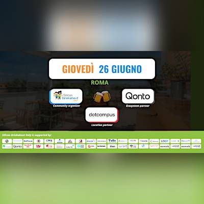 Silicon Drinkabout + Qonto: evento di networking + pitch challenge
