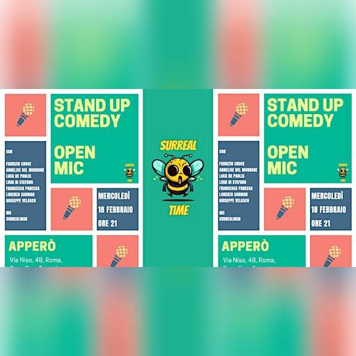 STAND UP COMEDY OPEN MIC  @APPERO'