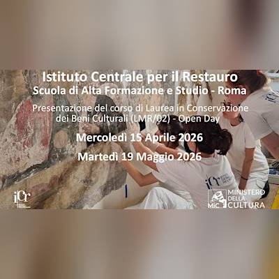 OPEN DAY - Presentazione del CDL in Conservazione dei Beni Culturali LMR/02