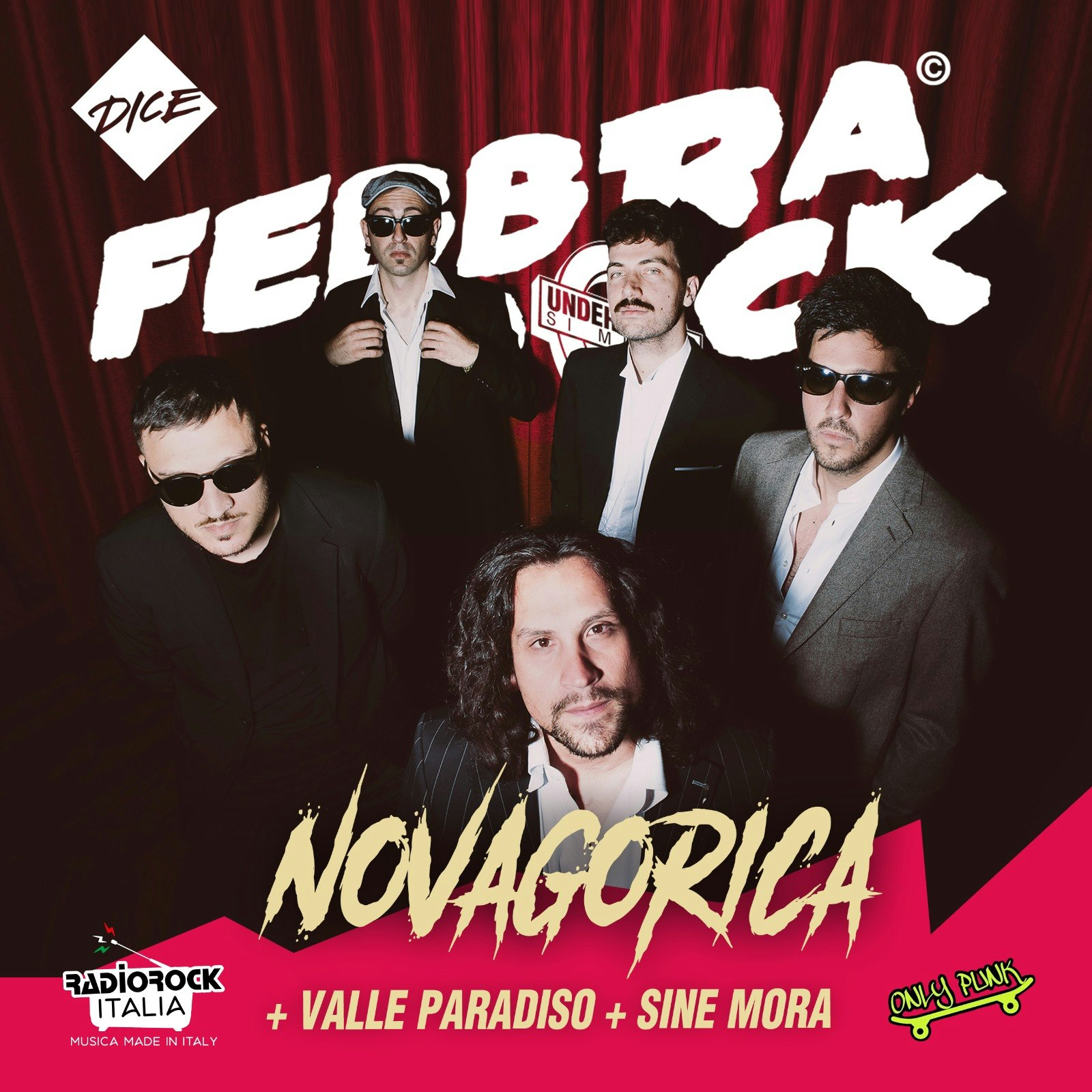 FEBBRA ROCK : NOVAGORICA + Valle Paradiso + Sine Mora