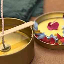 Crea la tua candela floreale personalizzata con Aponwao!
