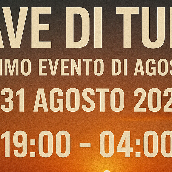 Day Time - Sunday 31 Agosto Techno CAVE DI TUFO