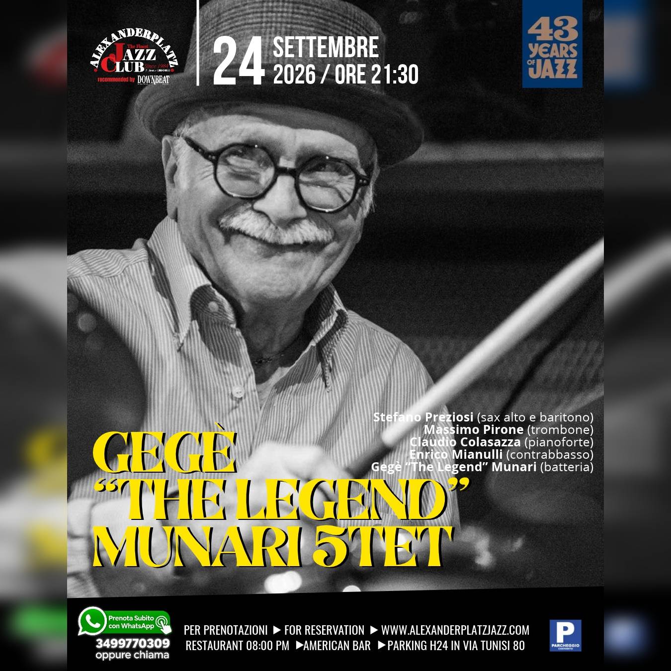 GEGÈ MUNARI - THE LEGEND 5TET