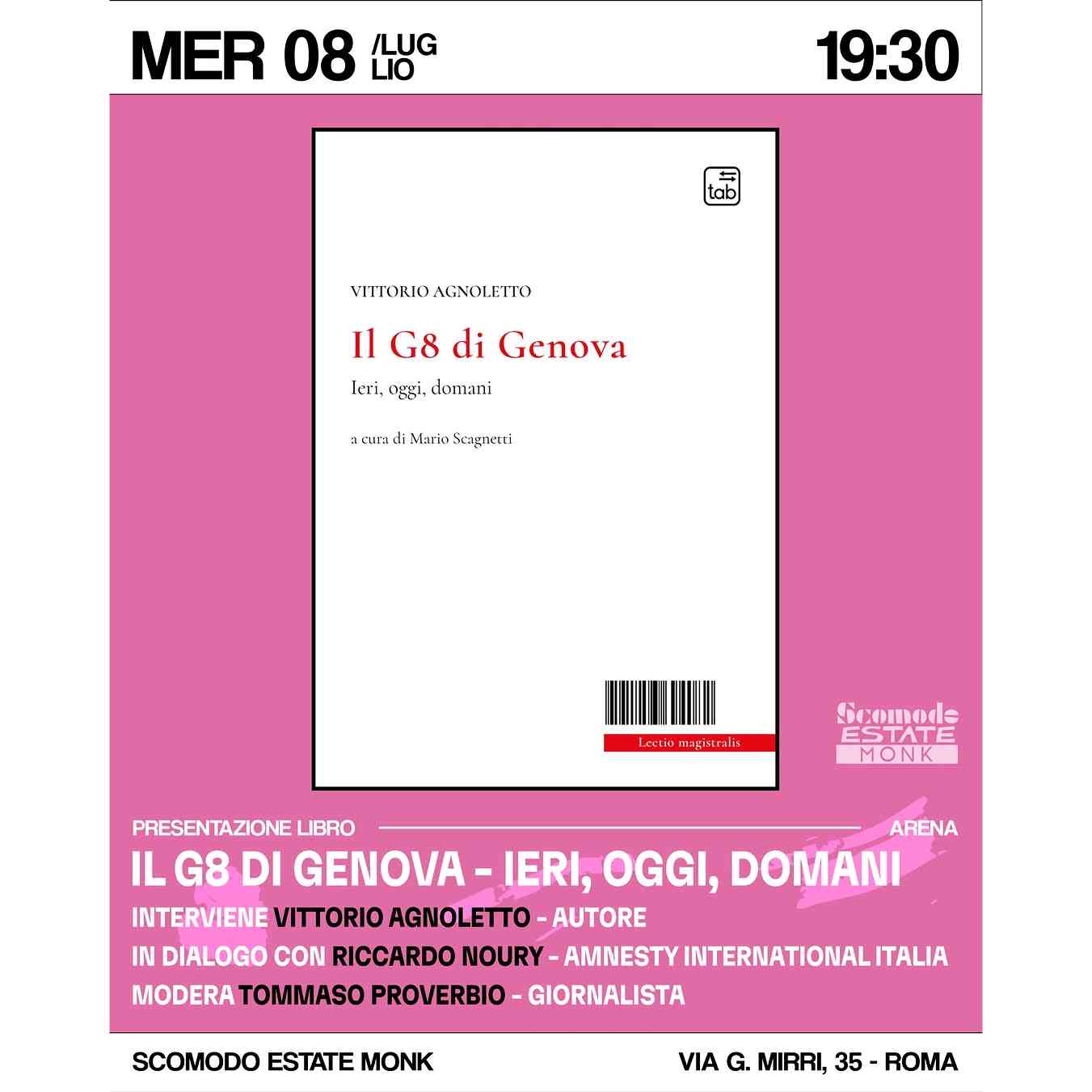 Presentazione del libro “Il G8 di Genova - ieri, oggi, domani”