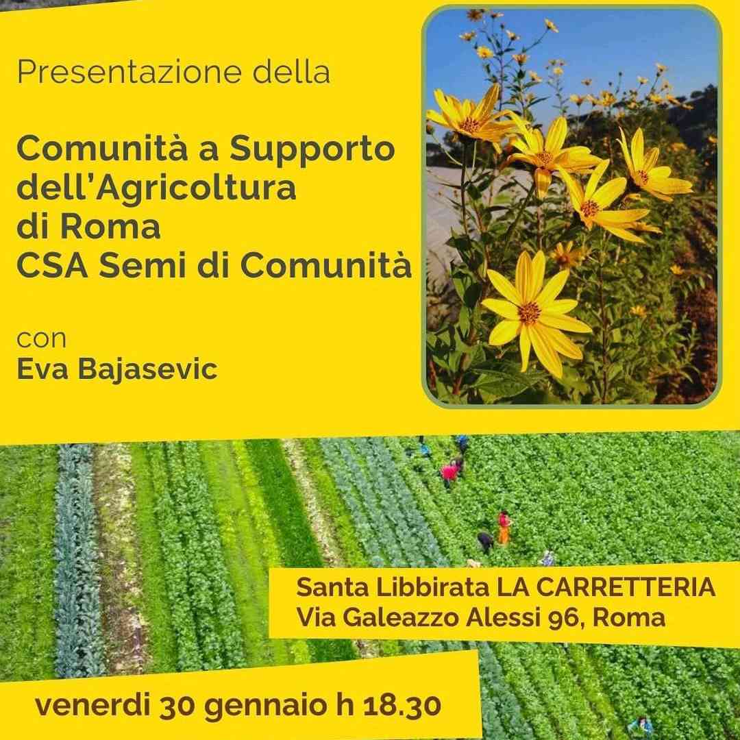 Presentazione della Comunità a Supporto dell’Agricoltura di Roma CSA Semi di Comunità