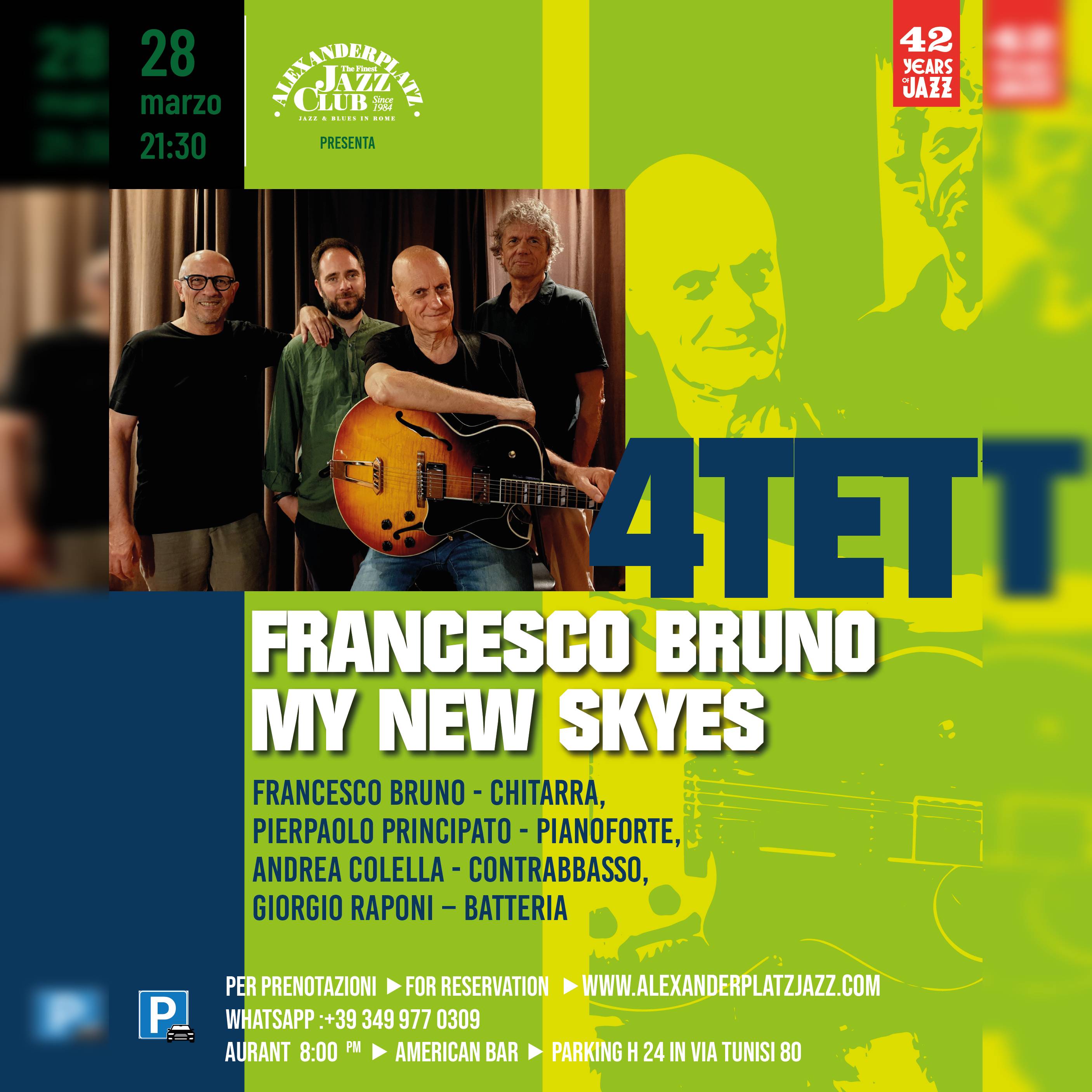 FRANCESCO BRUNO 4TET MY NEW SKY