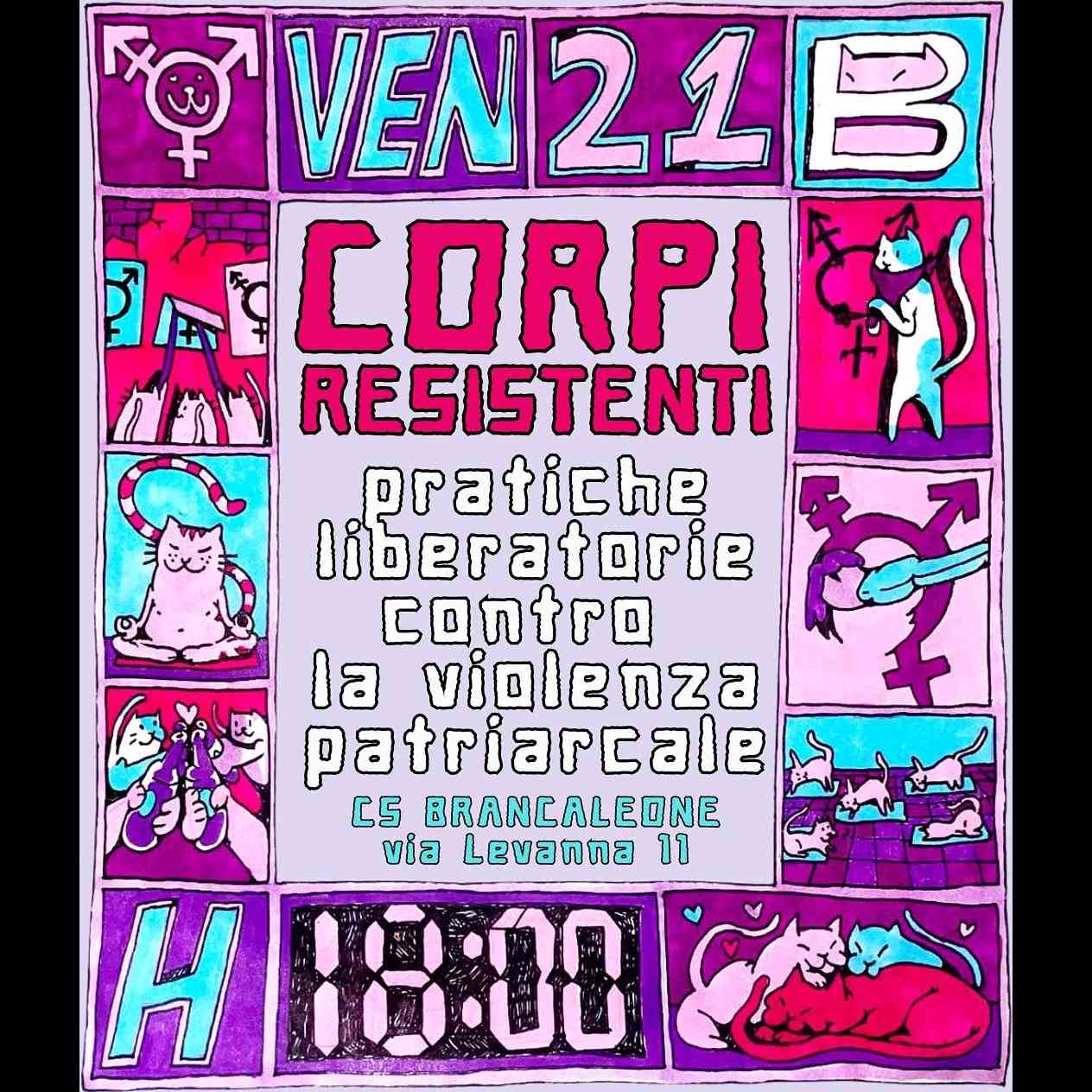 Corpi Resistenti: pratiche liberatorie contro la violenza patriarcale