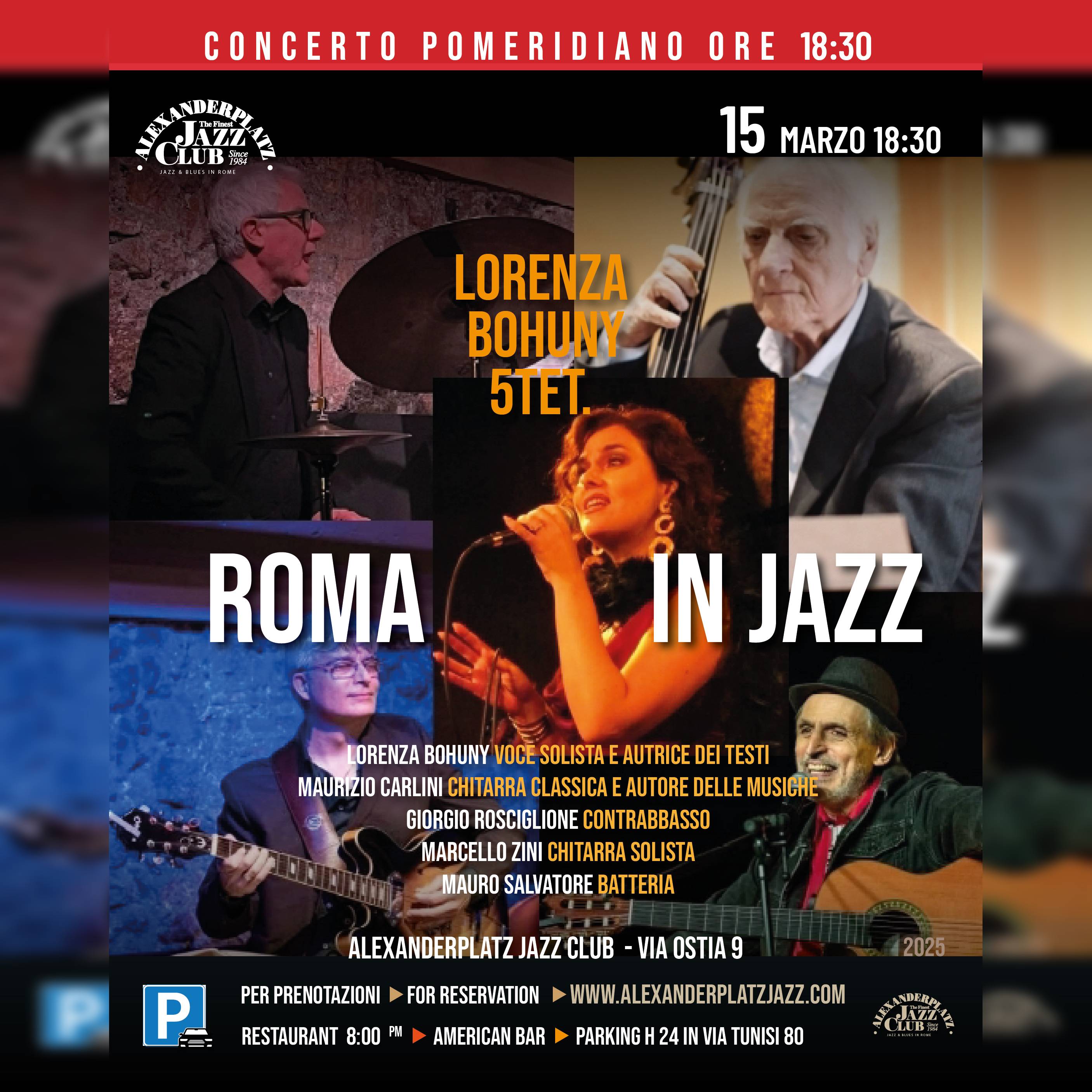 Lorenza Bohuny Quintet "Roma in Jazz"