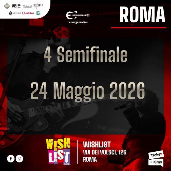 Emergenza Live Music - Quarta semifinale Roma