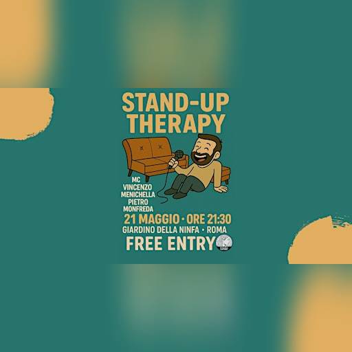 STAND-UP COMEDY SHOW GIARDINO DELLA NINFA TRASTEVERE - FREE ENTRY 21/05