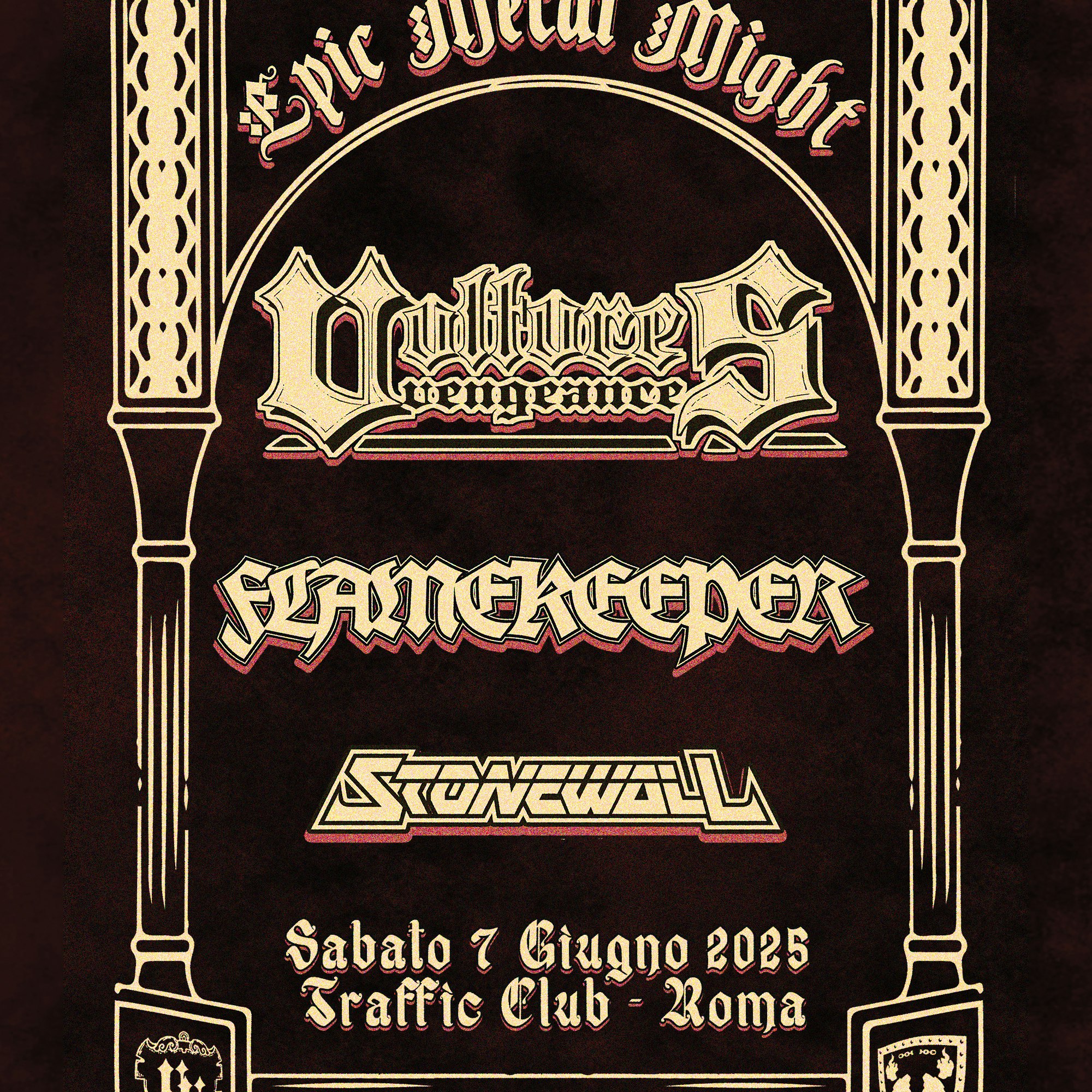 Epic Metal Might: VULTURES VENGEANCE + FLAMEKEEPER + STONEWALL