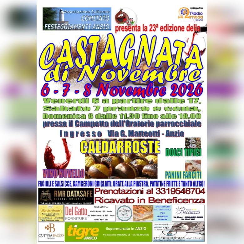 Castagnata di Novembre Anzio