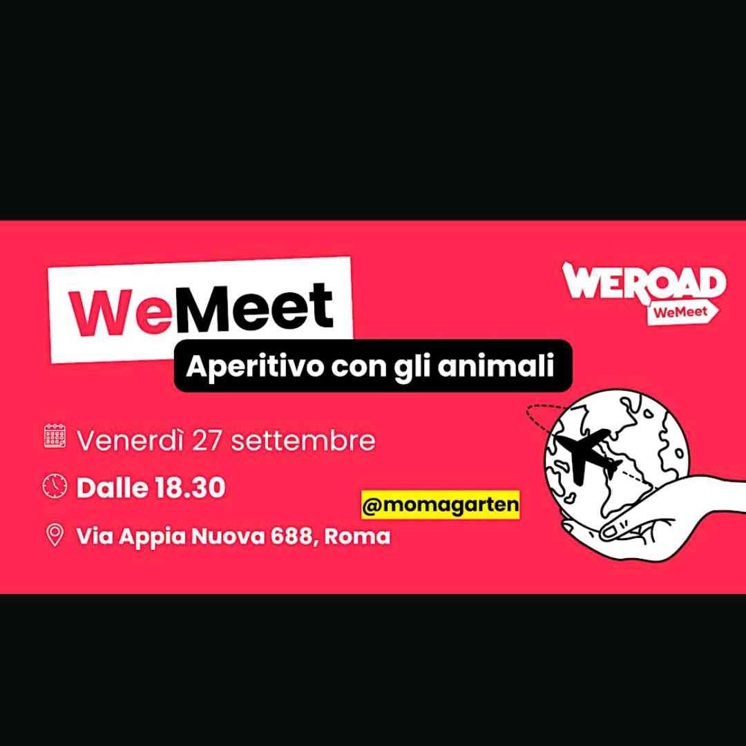 Wemeet| Aperitivo con gli animali