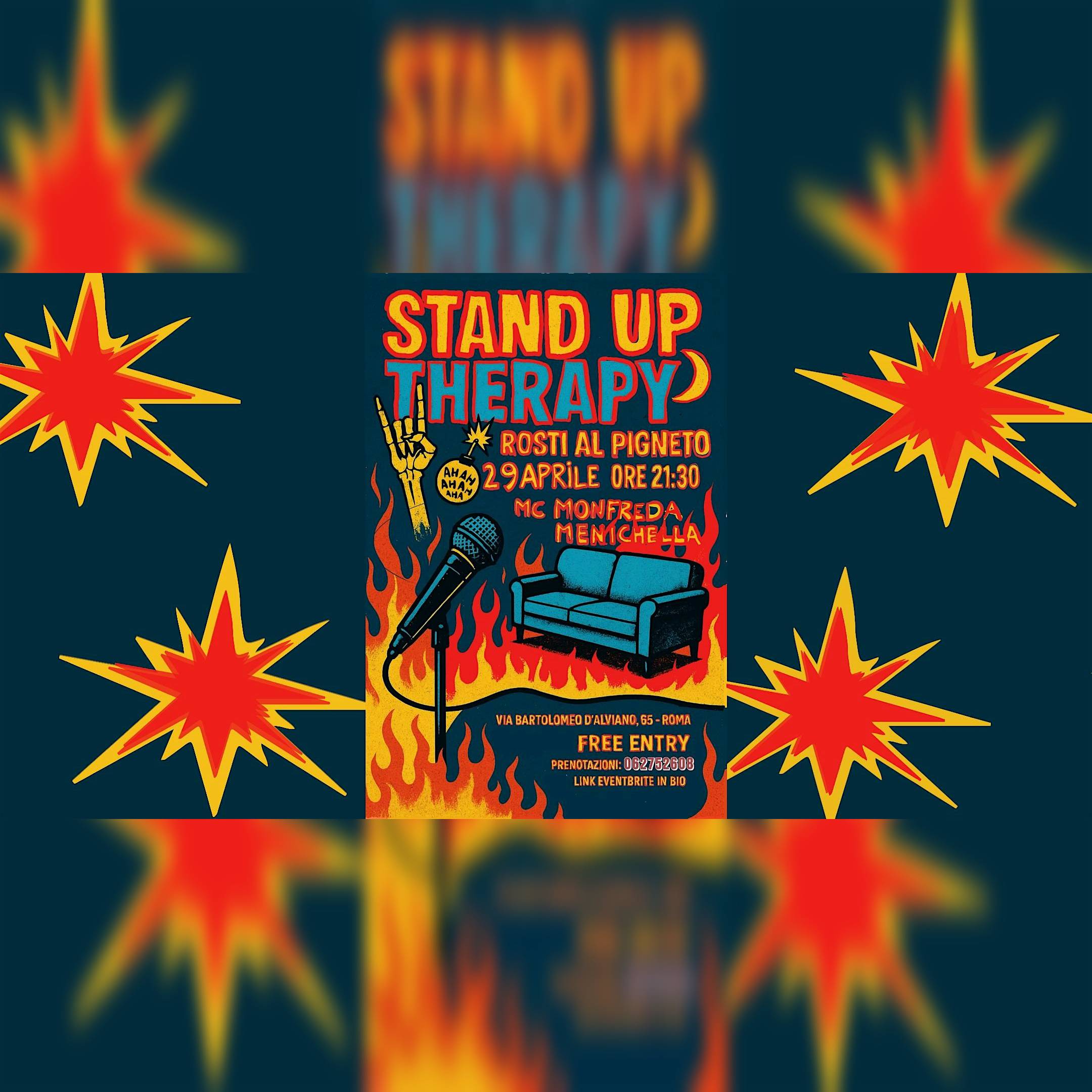 STAND-UP COMEDY ROSTI AL PIGNETO - FREE ENTRY - 13/05