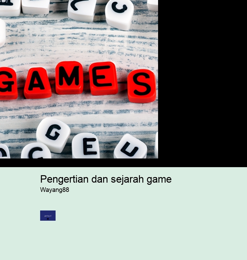 pengertian dan sejarah game