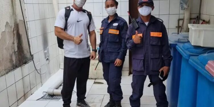 SARGENTO DA PM CONTROLA INCÊNDIO EM HOPSITAL NA CAPITAL