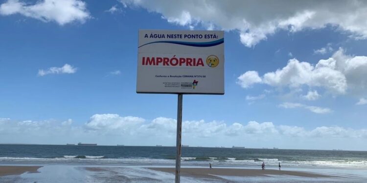 Todas as praias da Grande Ilha continuam impróprias para banho