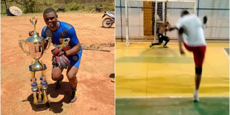Maranhense viraliza nas redes sociais com “chute potente”durante jogo de futsal