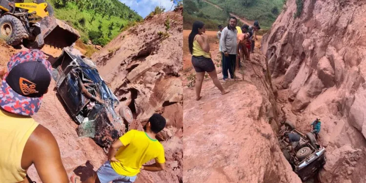 Motorista fica gravemente ferido após cair em cratera em Marajá do Sena