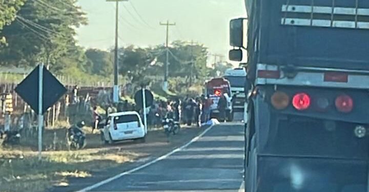 Homem morre após ser atropelado por caminhão na BR-230
