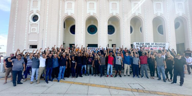 Policiais Civis do Maranhão protestam por reajuste salarial