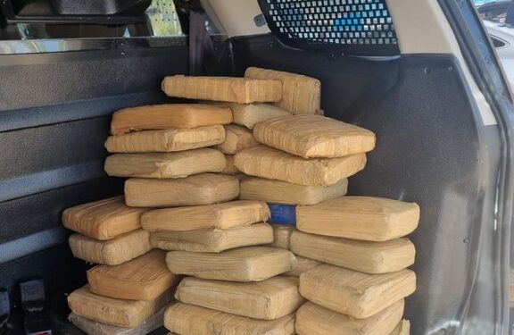 Homem é preso transportando 43 kg de maconha na BR-326