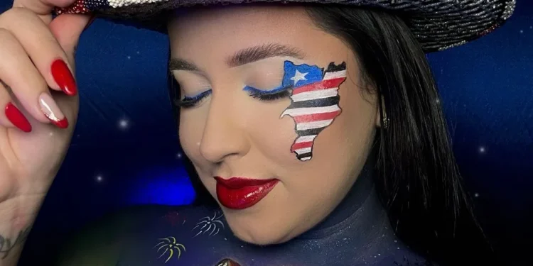 Maquiadora ludovicense viraliza com trend homenageando a Cultura do Maranhão