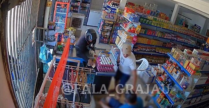 Dono de comércio é rendido por criminosos armados durante assalto em Grajaú