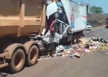 Motorista de caminhão morre após bater na traseira de carreta na BR-230, em Riachão