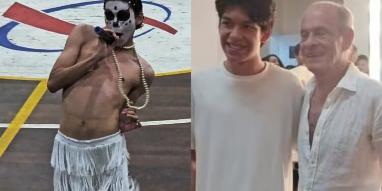 Estudante maranhense que performou Ney Matogrosso em atividade escolar conhece o cantor