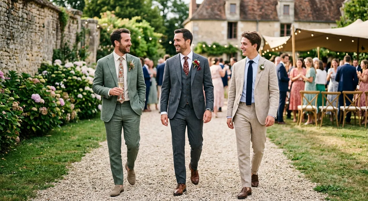Choix des couleurs pour costume de mariage homme