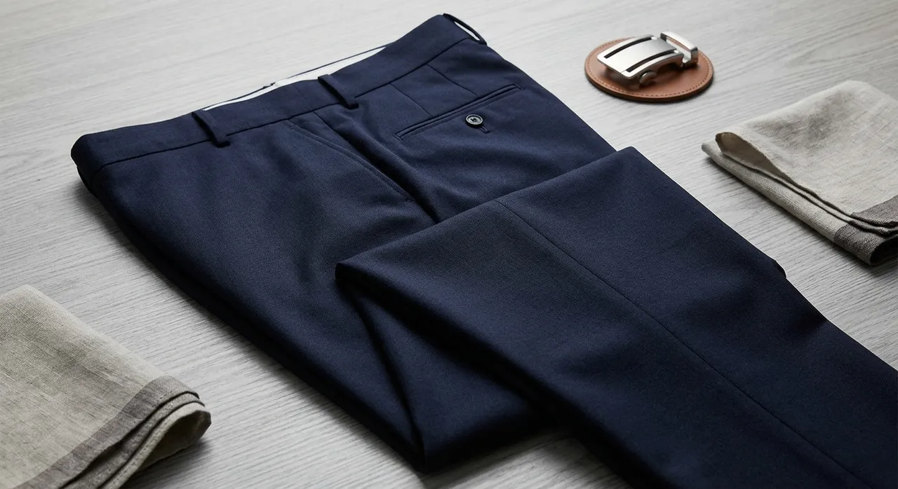 Étapes pour plier un pantalon de costume