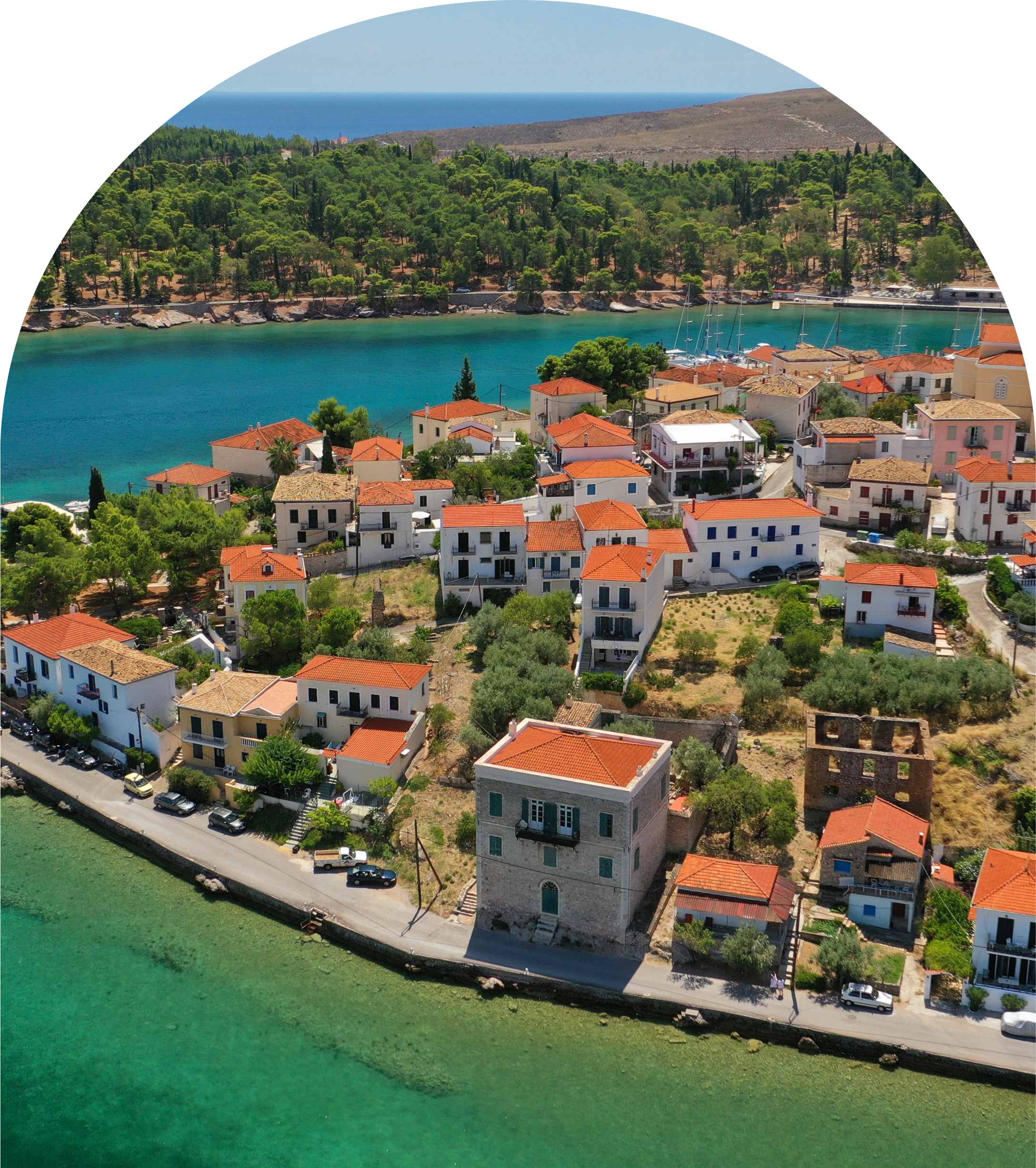 Panoramic view of the location