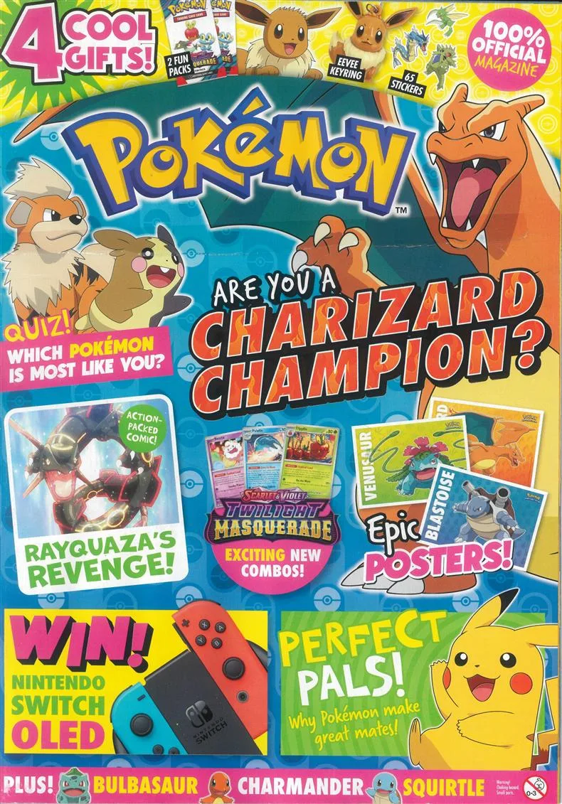 pokemon magazine with cards The Ultimate Guide To Magazine, Issue-54 Encased in a durable acrylic holder to highlight the vibrant artwork of this fan 1999 Collectors Card World Magazine-Pokemon