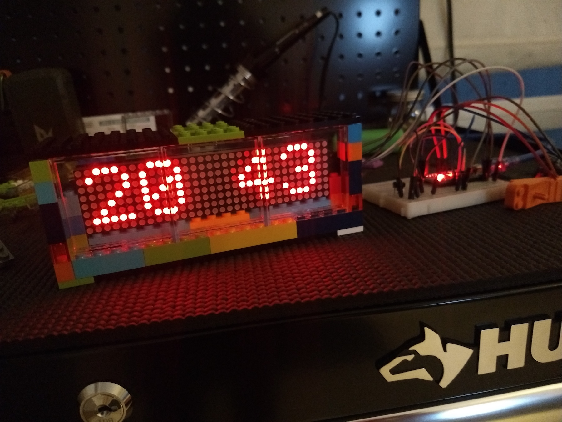 Finished Lego clock