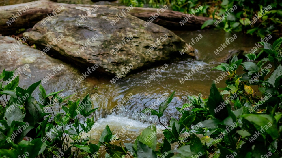 Eau ruisselant entre rochers Togo