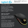 Mouse Gamer Usb Logitech Lightsync (G203) Negro