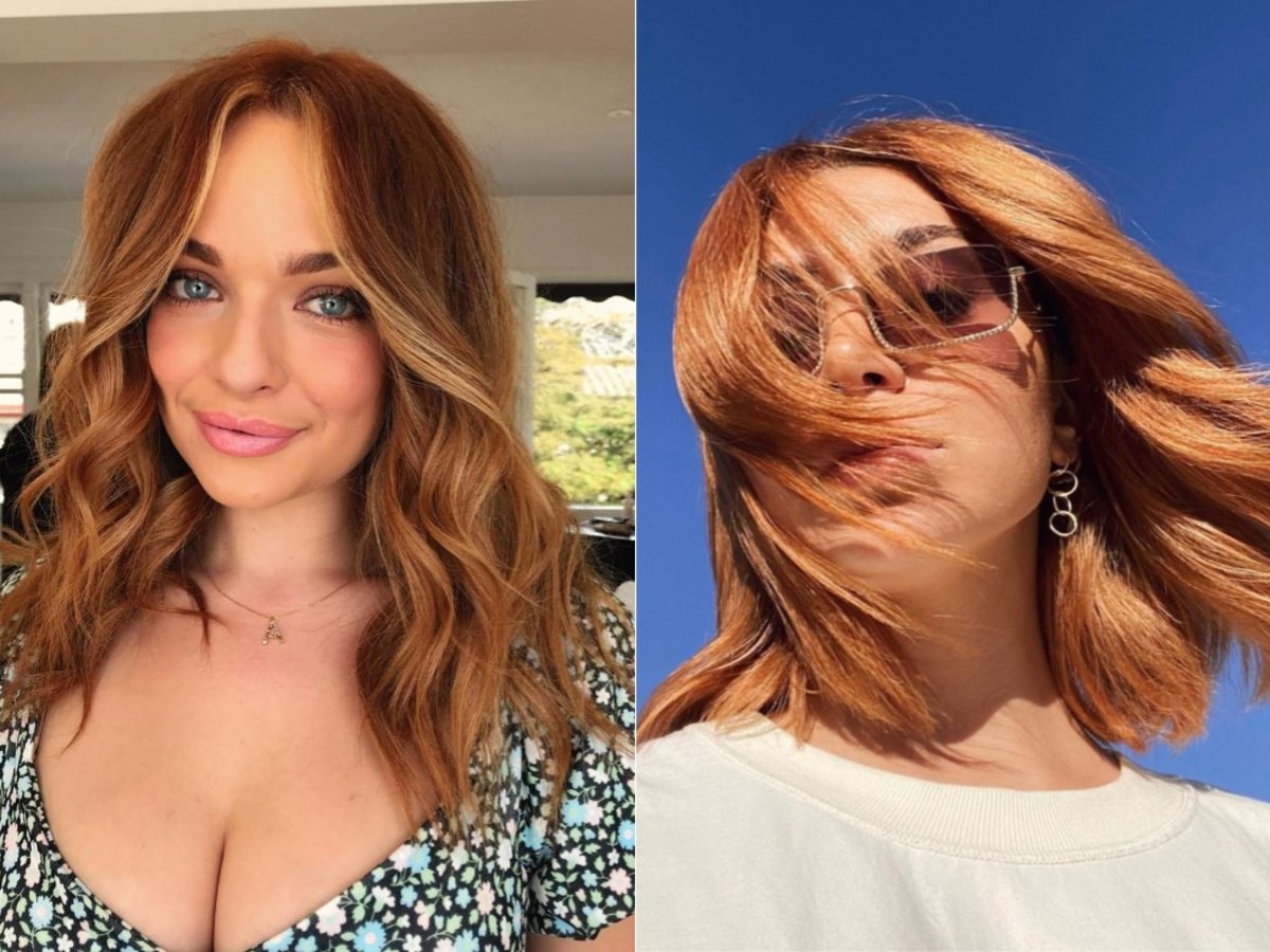 Trending Now: Cinnamon Red Balayage Hair Color