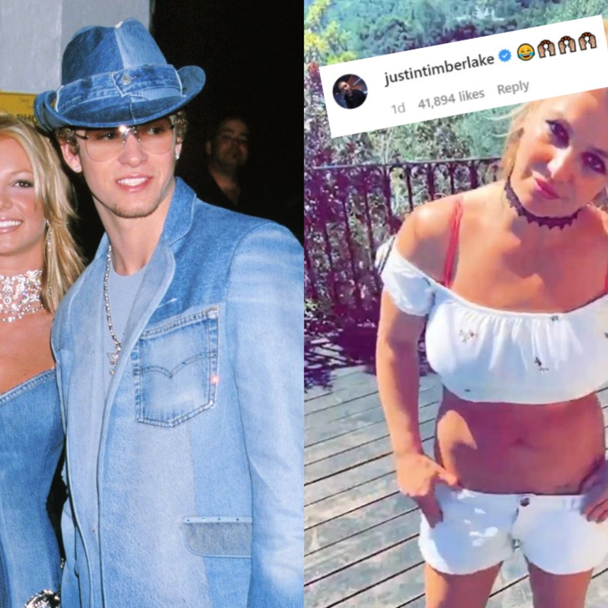 Britney Spears and Justin Timberlake's relationship.