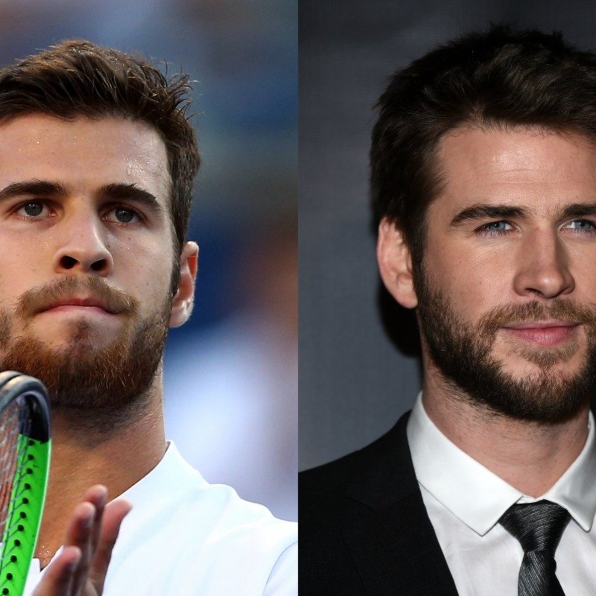 Australian Open 2020 Karen Khachanov Is Liam Hemsworth S Twin