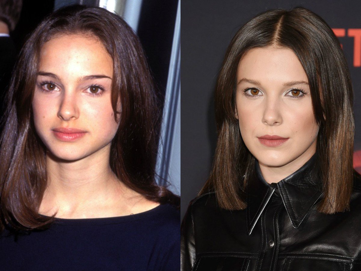 Are Millie Bobby Brown And Natalie Portman Related We have to admit they are a spitting image of one another. millie bobby brown and natalie portman