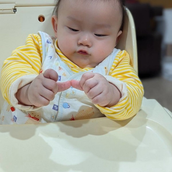 很專注玩手